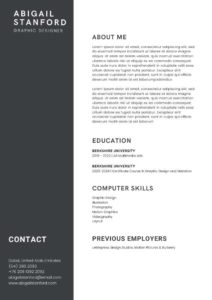 AE Recruitment CV Template 1.2 Download
