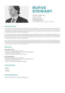AE Recruitment CV Template 3.1